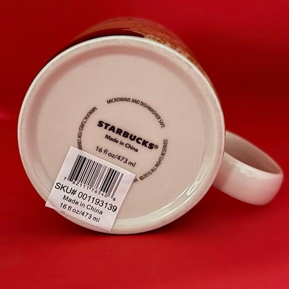 NWT Starbucks Puerto Rico Coffee Mug Global Icon 2015 Tan Brown 16 Oz. Fortress - Picture 6 of 9